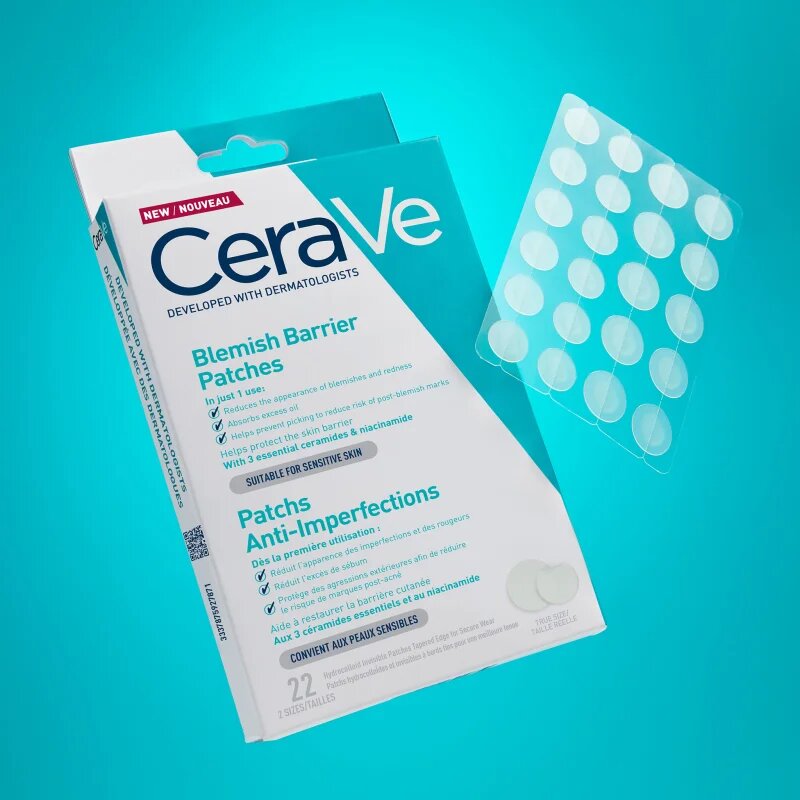 CeraVe Blemish Control Barrier Patches obliži za problematično kožo proti aknam 22 kos