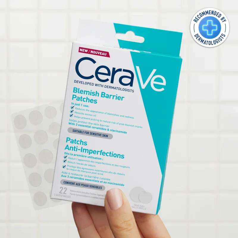 CeraVe Blemish Control Barrier Patches obliži za problematično kožo proti aknam 22 kos