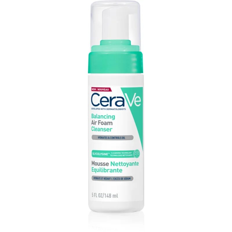 CeraVe Cleansers Balancing Air Foam Cleanser čistilna pena za normalno do mešano kožo 148 ml
