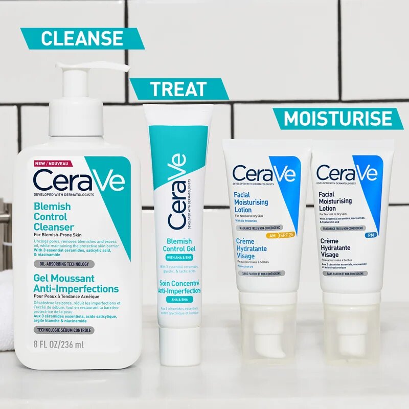 CeraVe Cleansers Blemish Control Cleanser set za problematično kožo