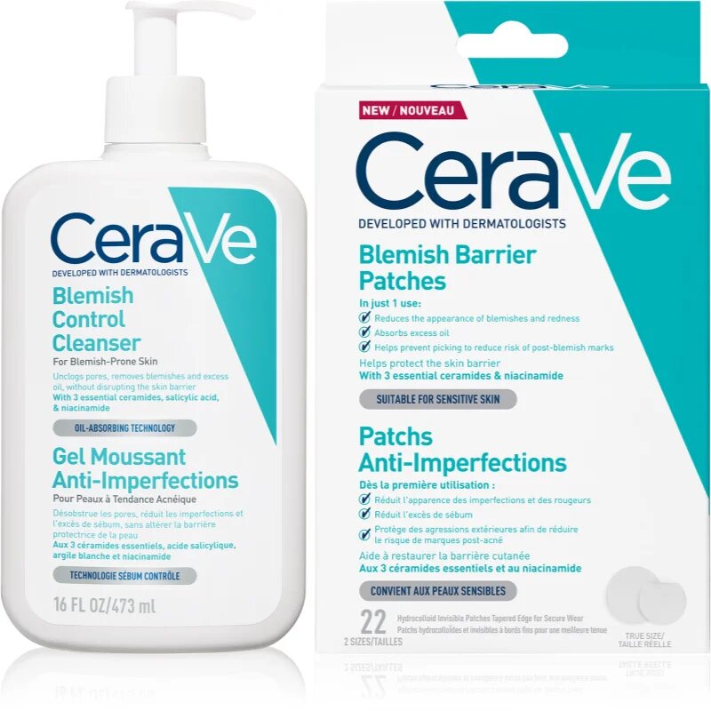 CeraVe Cleansers Blemish Control Cleanser set za problematično kožo akne