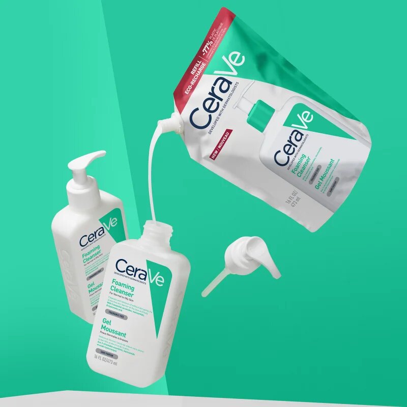 CeraVe Cleansers Foaming Cleanser čistilni penasti gel za normalno do mastno kožo 473 ml