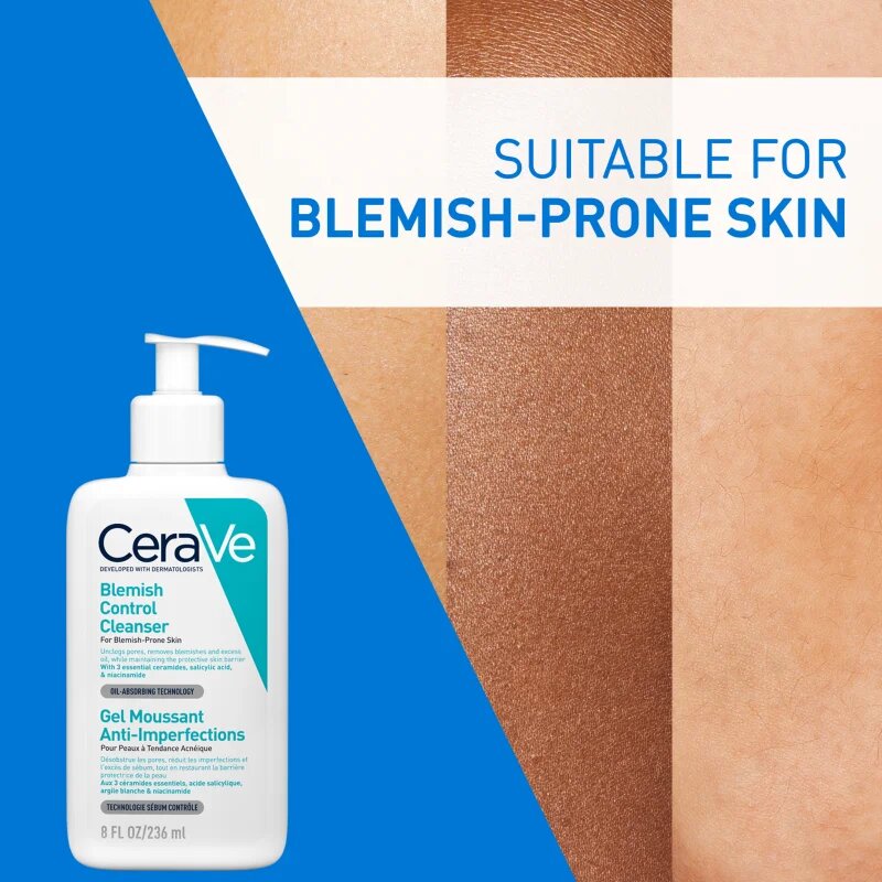 CeraVe Control Cleanser & Retinol Serum Duo kompleksna nega proti nepravilnostim na aknasti koži
