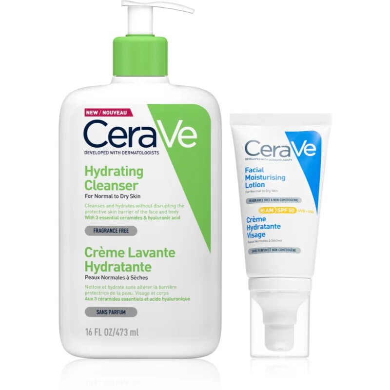 CeraVe Hydrating Cleanser set za vlaženje in učvrstitev kože