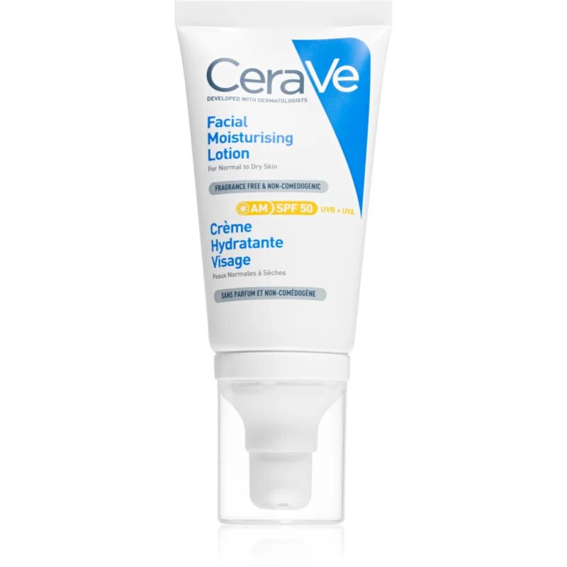 CeraVe Moisturizers Facial Moisturising Lotion intenzivna vlažilna nega SPF 50 52 ml