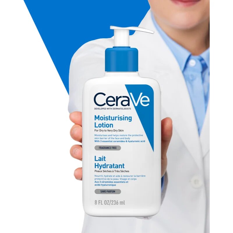 CeraVe Moisturizers Lotion vlažilno mleko za obraz in telo za suho do zelo suho kožo 236 ml