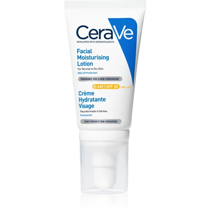 CeraVe Moisturizers vlažilna krema za obraz za normalno do suho kožo SPF 30 52 ml