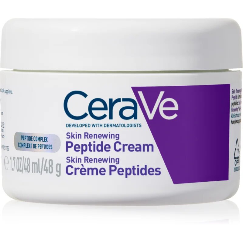 CeraVe Skin Renewing Peptide Cream regeneracijska nočna krema za obnovo gostote kože 48 g