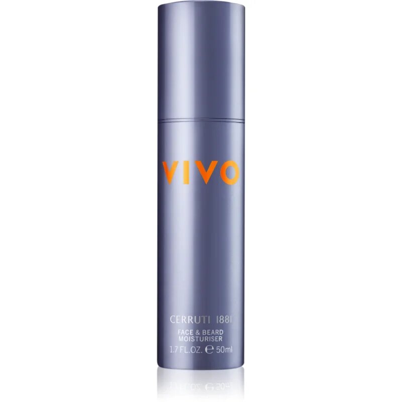 Cerruti 1881 Vivo vlažilna krema za obraz in brado za moške 50 ml