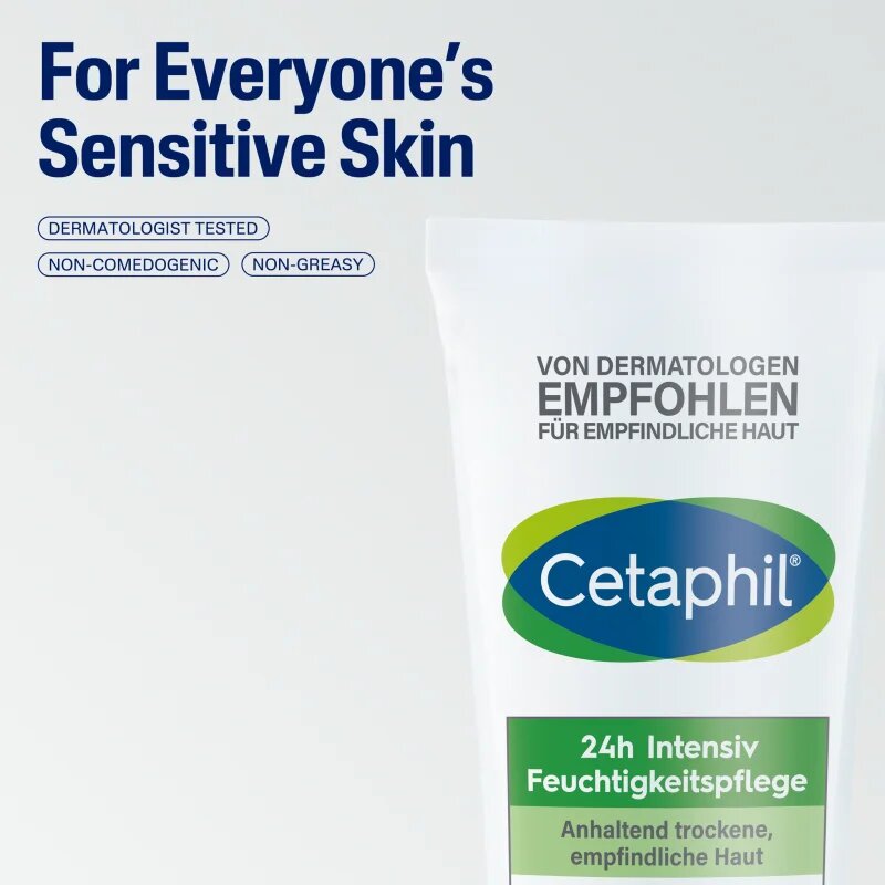 Cetaphil 24h Intensive Moisturiser intenzivno vlažilna krema za suho in občutljivo kožo 220 ml