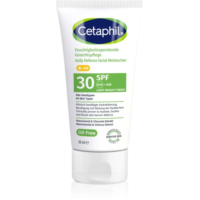 Cetaphil Daily Defence Face Moisturiser zaščitna krema za obraz SPF 30 50 ml