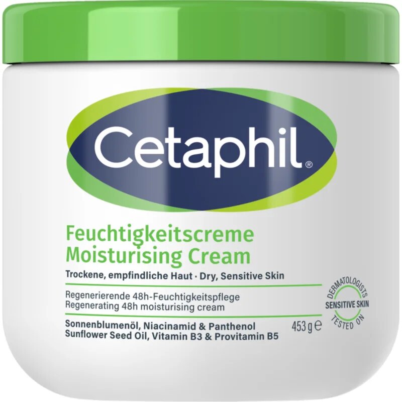 Cetaphil Moisturizing Cream vlažilna krema za suho in občutljivo kožo 453 g