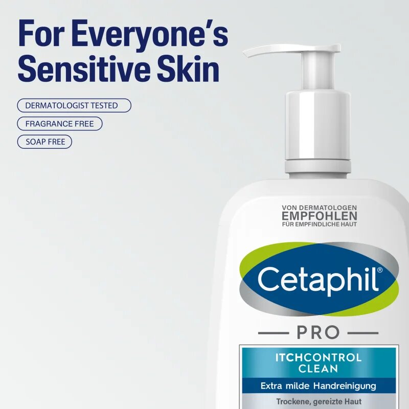 Cetaphil PRO ItchControl Clean nežno tekoče milo za roke 236 ml
