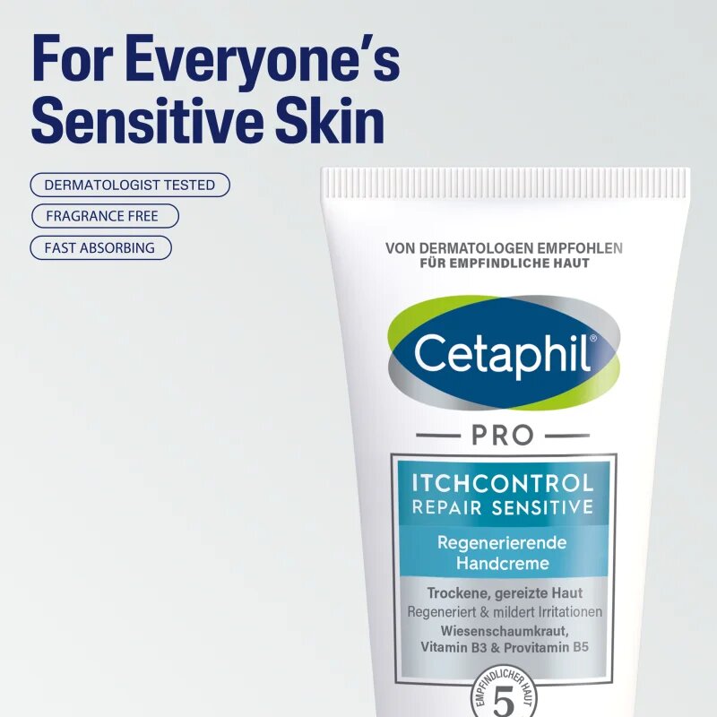 Cetaphil PRO ItchControl Repair Sensitive Regenerating Hand Cream regeneracijska krema za roke za občutljivo kožo 50 ml