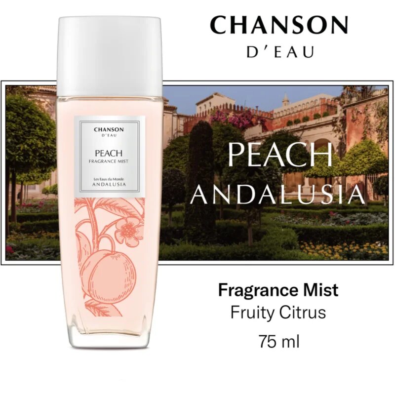 Chanson d'Eau Les Eaux Du Monde Peach pršilo za telo za ženske 75 ml