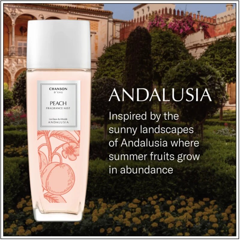 Chanson d'Eau Les Eaux Du Monde Peach pršilo za telo za ženske 75 ml