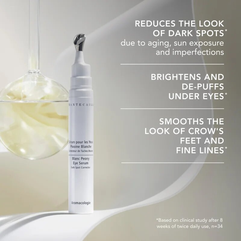 Chantecaille Blanc Peony Eye Serum nočni serum proti temnim kolobarjem 15 ml