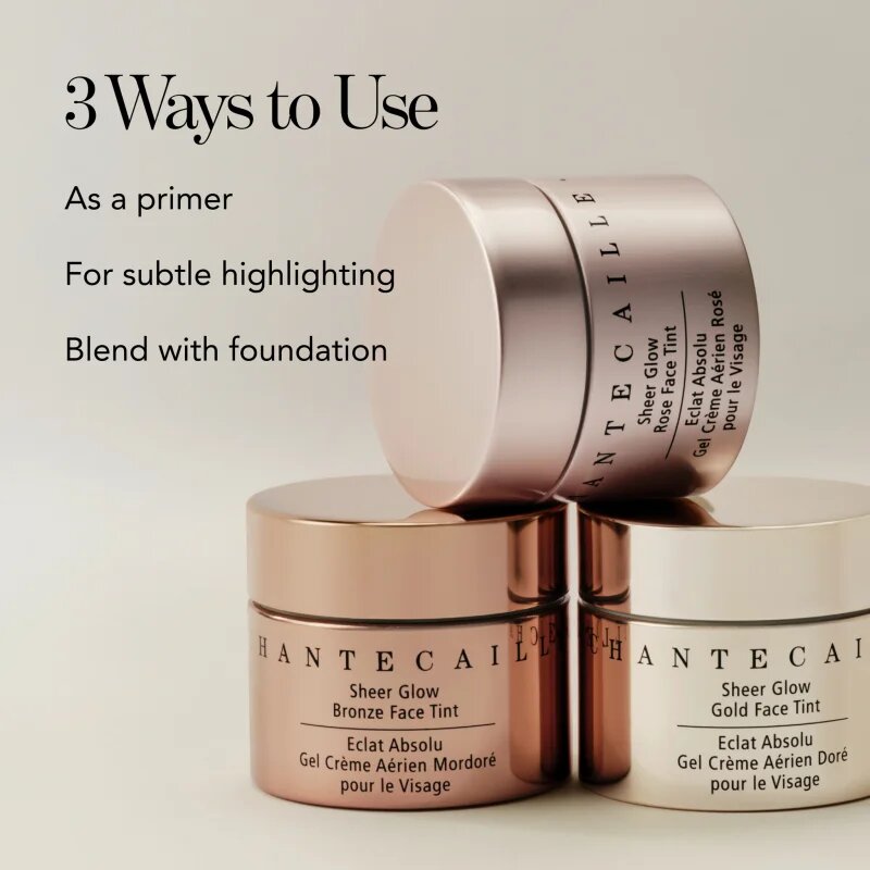 Chantecaille Sheer Glow Face Tint toniran gel za posvetlitev in zgladitev kože Gold 30 g
