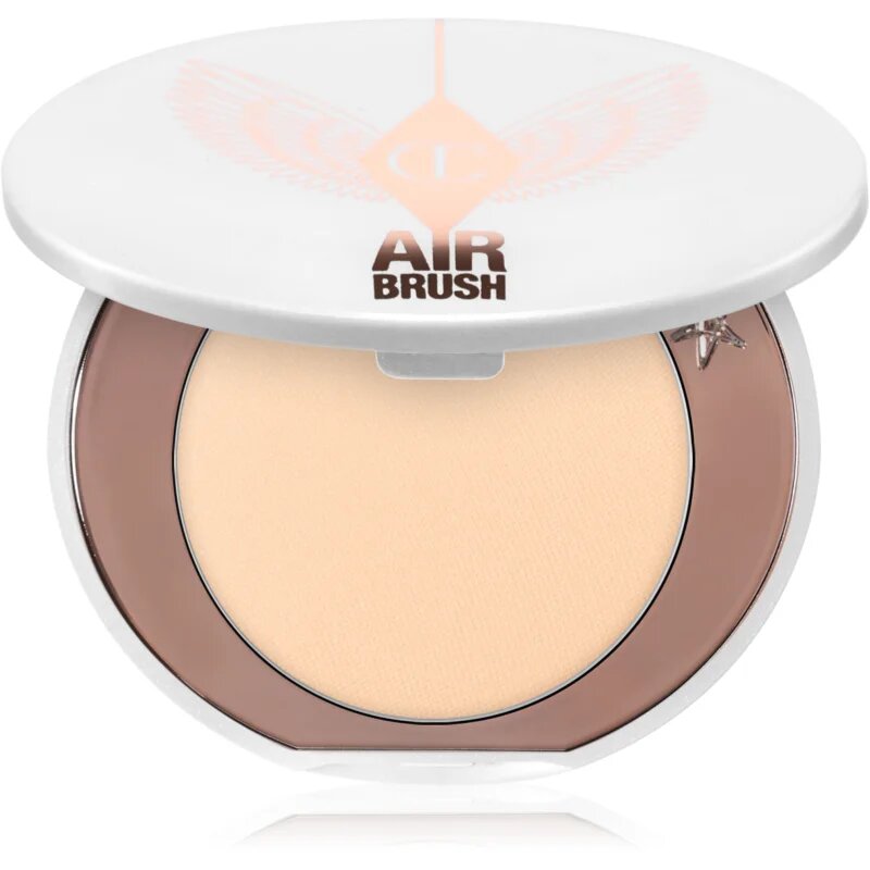 Charlotte Tilbury Airbrush Brightening Flawless Finish posvetlitveni kompaktni puder potovalno pakiranje odtenek Tan-Deep 3.4 g