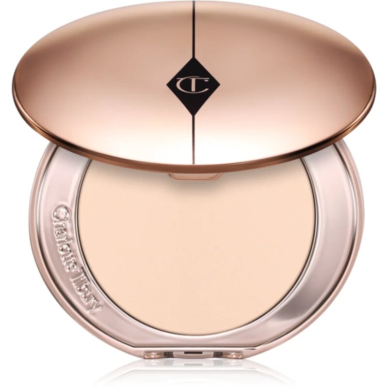 Charlotte Tilbury Airbrush Flawless Finish posvetlitveni kompaktni puder odtenek 1 Fair 8 g