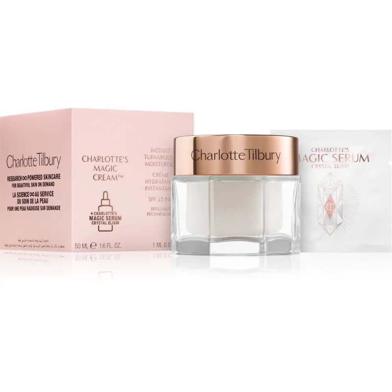Charlotte Tilbury Charlotte's Magic Cream učvrstitvena vlažilna krema SPF 15 nadomestno polnilo 50 ml