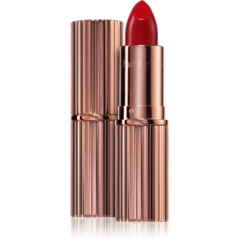 Charlotte Tilbury K.I.S.S.I.N.G kremasta šminka s satenastim zaključkom odtenek So Red 3.5 g
