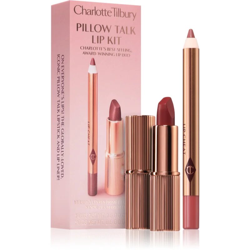 Charlotte Tilbury Pillow Talk Lip Kit šminka in svinčnik za ustnice mini odtenek Medium
