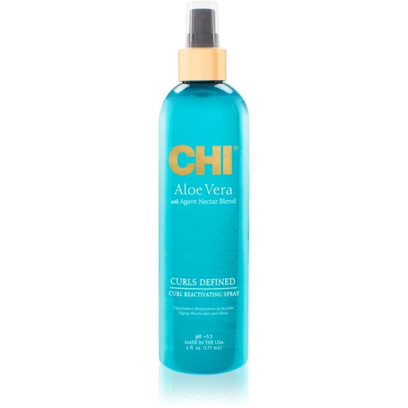 CHI Aloe Vera Curl Reactivating vlažilno pršilo za valovite in kodraste lase 177 ml