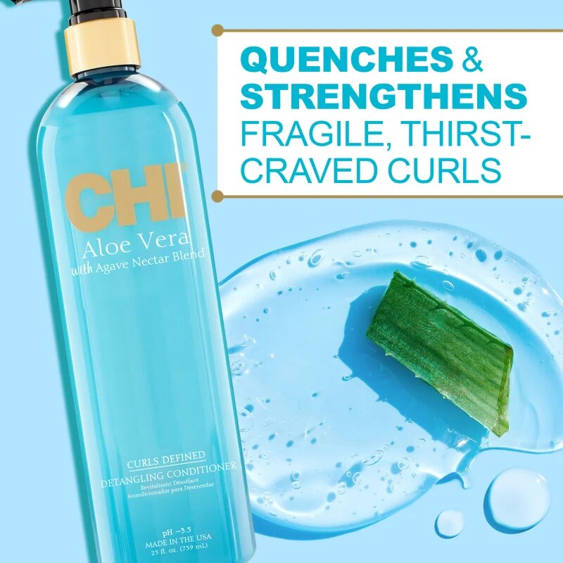 CHI Aloe Vera Curls Defined balzam za valovite in kodraste lase 739 ml