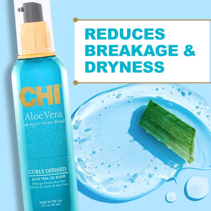 CHI Aloe Vera Curls Defined suho olje za kodraste lase 89 ml