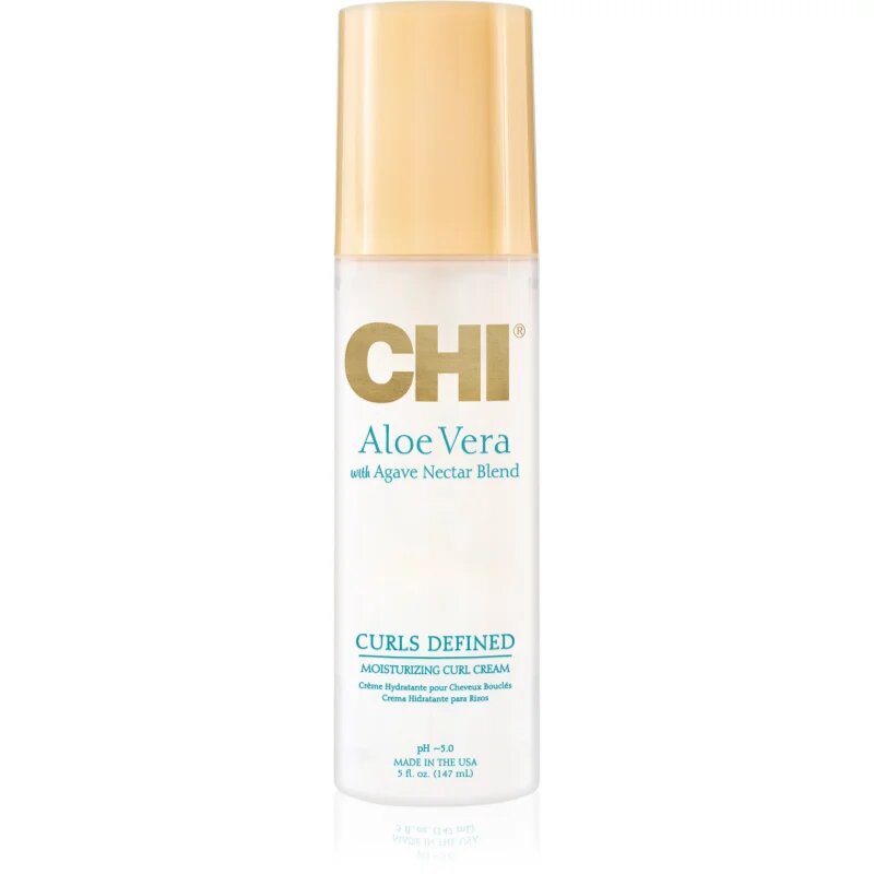 CHI Aloe Vera Moisturizing Curl Cream pršilo brez spiranja za valovite in kodraste lase 147 ml