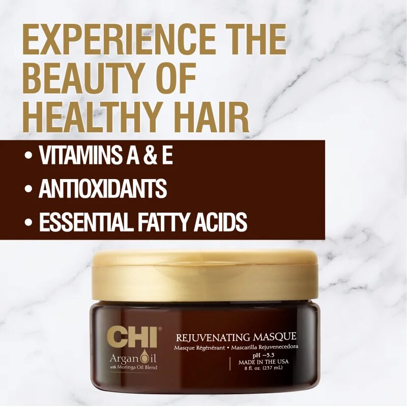 CHI Argan Oil Rejuvenating Masque hranilna maska za suhe in poškodovane lase 237 ml