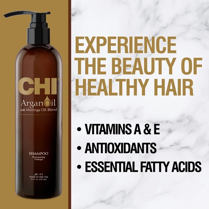 CHI Argan Oil Shampoo hranilni šampon za suhe in poškodovane lase 739 ml