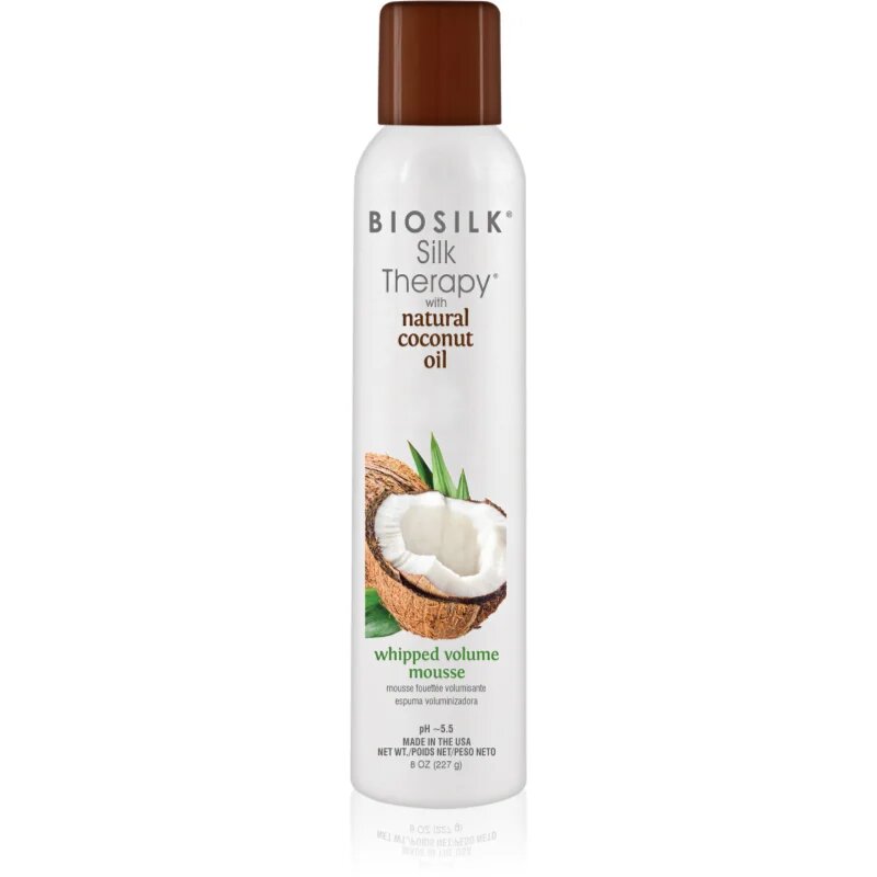 CHI BioSilk Silk Therapy with Coconut Oil Whipped Volume Mousse pena za volumen za lase s kokosovim oljem 227 g
