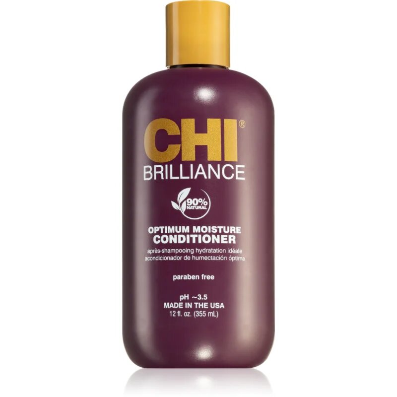 CHI Brilliance Optimum Moisture Conditioner vlažilni balzam za suhe in poškodovane lase 355 ml