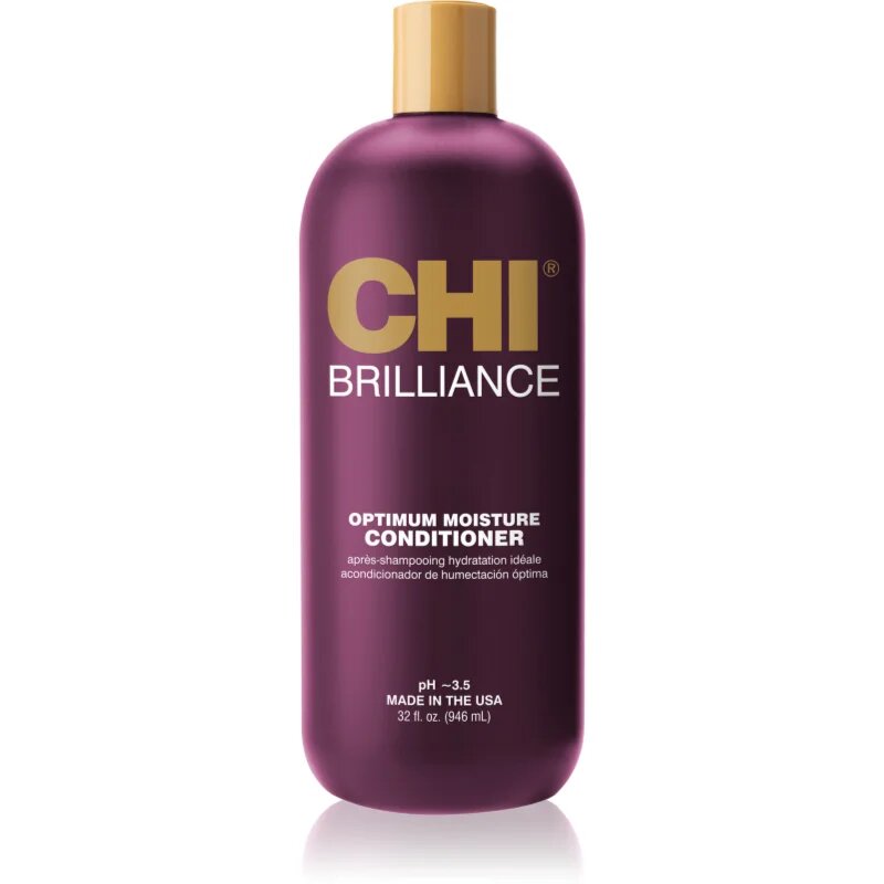 CHI Brilliance Optimum Moisture Conditioner vlažilni balzam za suhe in poškodovane lase 946 ml