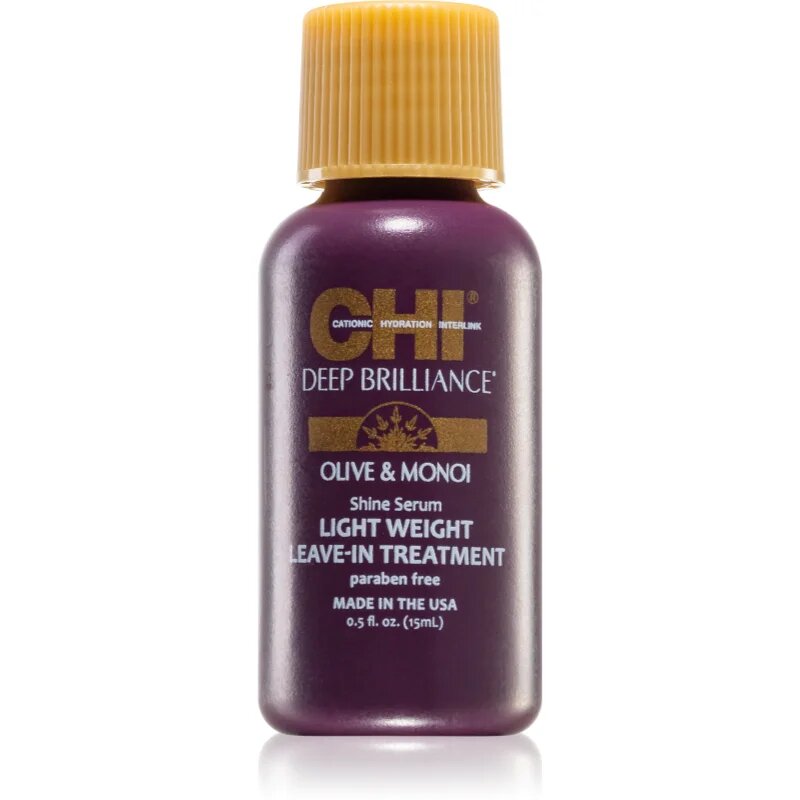 CHI Brilliance Shine Serum Lightweight Leave-in Ttreatment lahki serum za sijaj in mehkobo las 15 ml