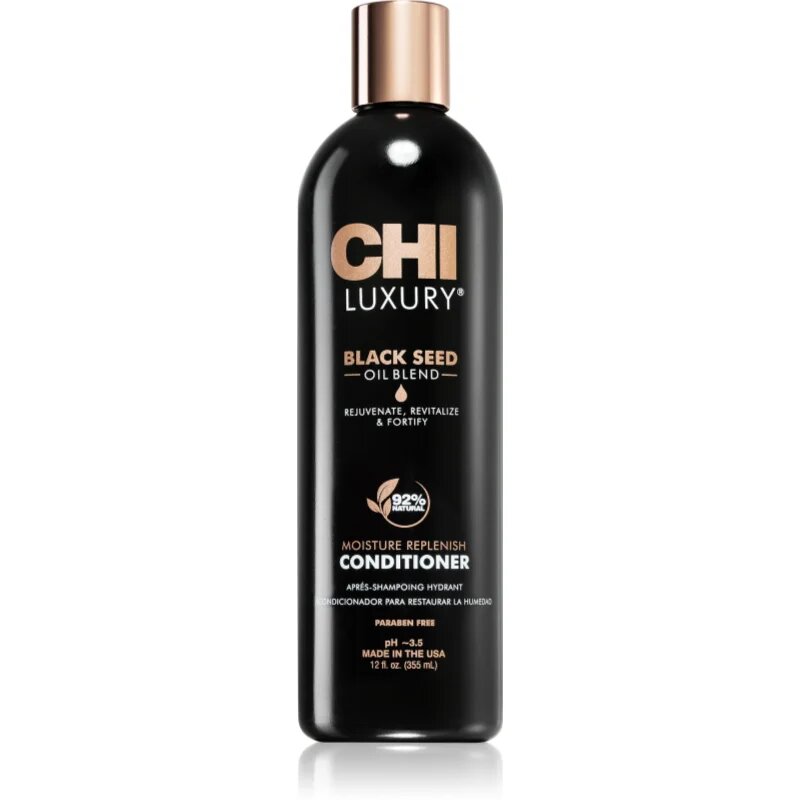 CHI Luxury Black Seed Oil Moisture Replenish Conditioner vlažilni balzam za lažje razčesavanje las 355 ml