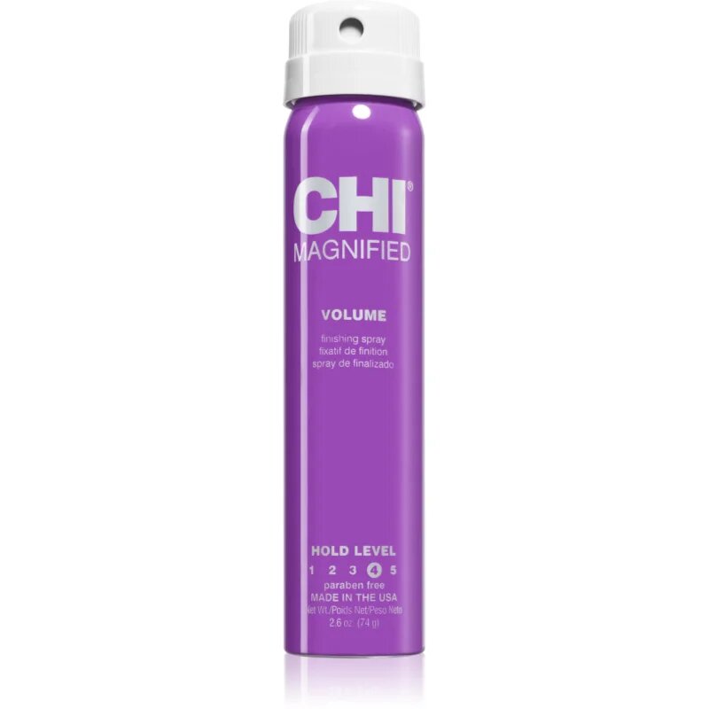 CHI Magnified Volume Finishing Spray lak za lase z ekstra močnim utrjevanjem z močnim utrjevanjem 74 g