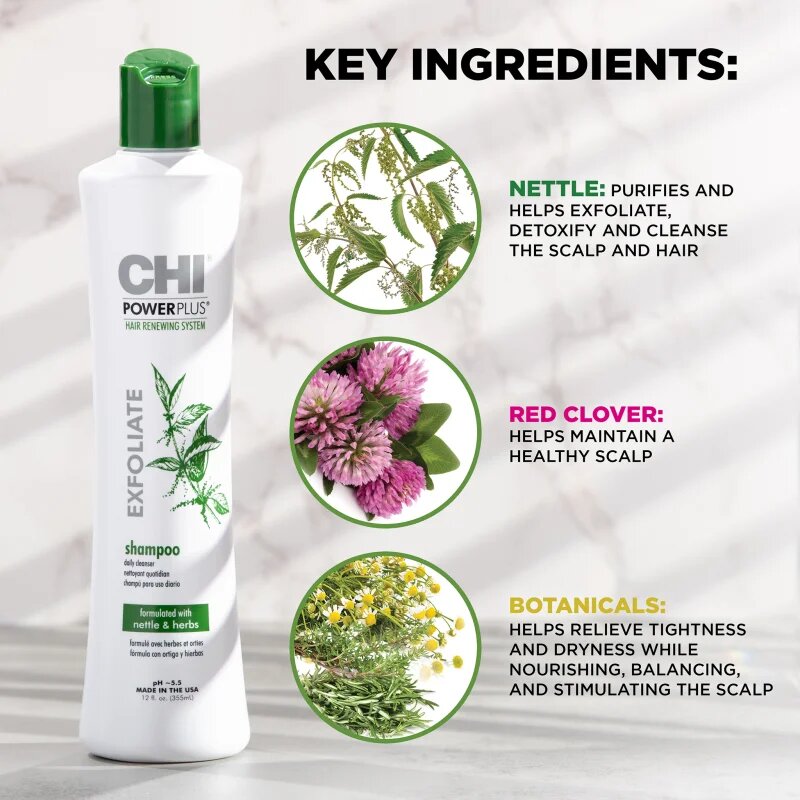 CHI Power Plus Exfoliate Shampoo eksfoliacijski šampon za obnovo lasišča 355 ml