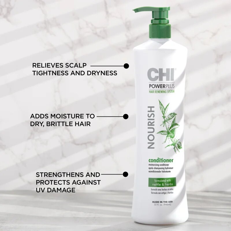 CHI Power Plus Nourish Conditioner hranilni balzam za obnovo lasišča 946 ml