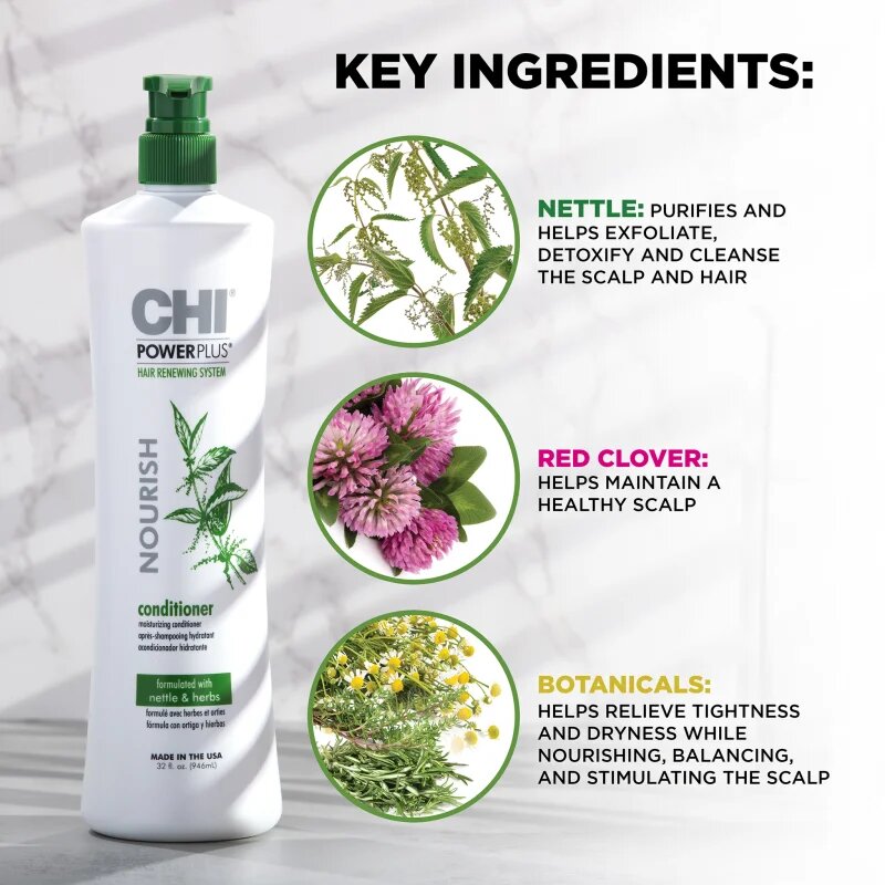 CHI Power Plus Nourish Conditioner hranilni balzam za obnovo lasišča 946 ml