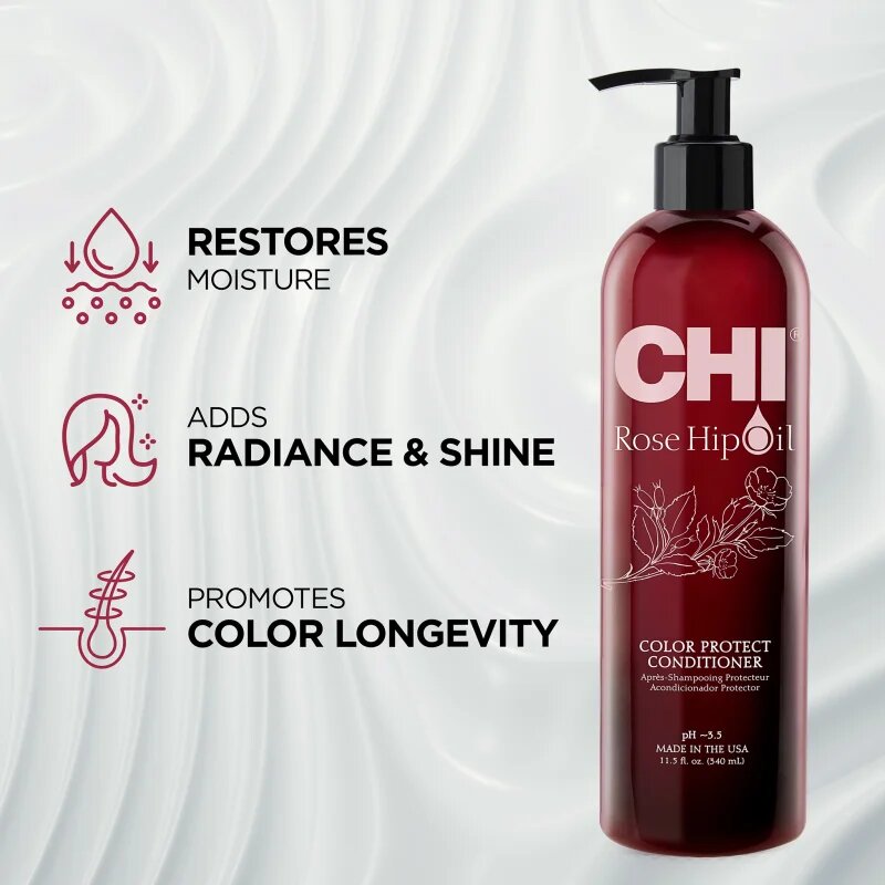 CHI Rose Hip Oil Conditioner balzam za barvane lase 340 ml
