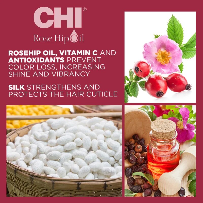 CHI Rose Hip Oil Conditioner balzam za barvane lase 739 ml