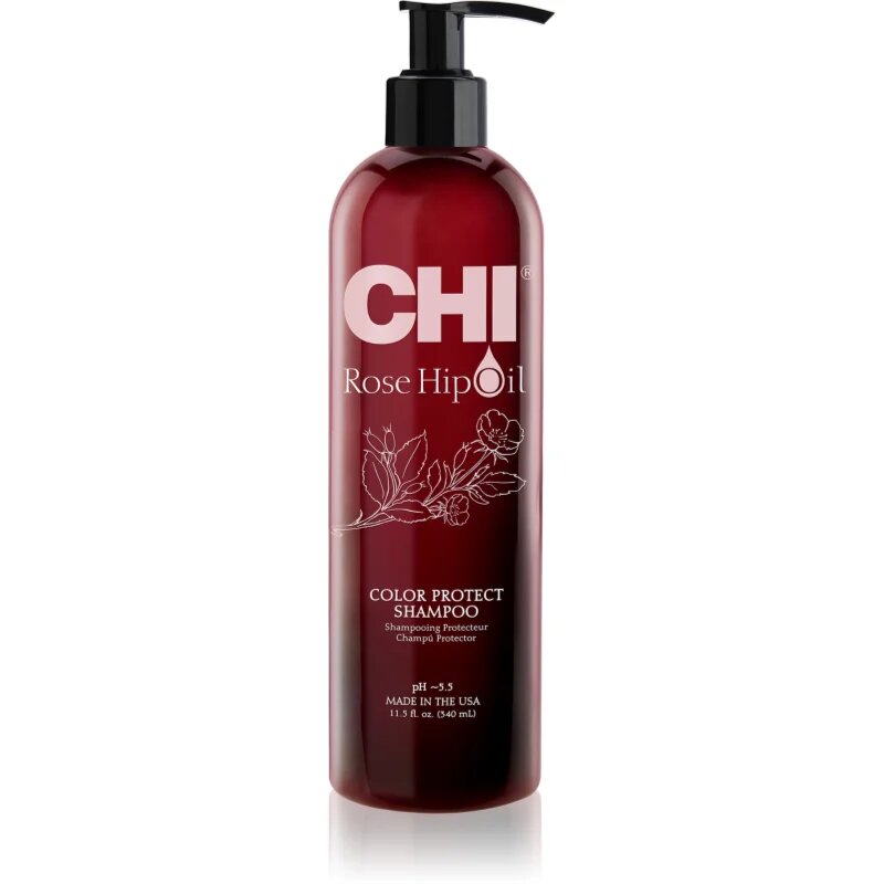 CHI Rose Hip Oil Shampoo šampon za barvane lase 340 ml