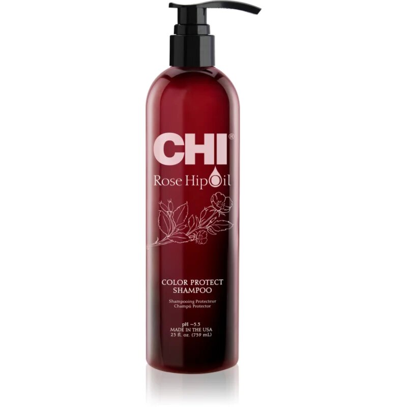 CHI Rose Hip Oil Shampoo šampon za barvane lase 739 ml