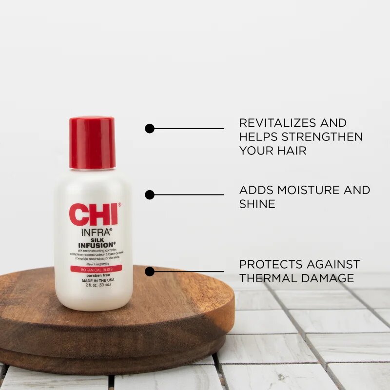 CHI Silk Infusion Botanical Bliss krepilni in regeneracijski serum za lase s svilo 59 ml