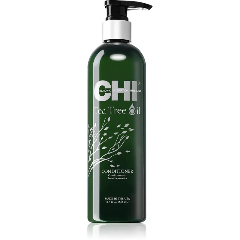CHI Tea Tree Oil Conditioner osvežilni balzam za mastne lase in lasišče 340 ml