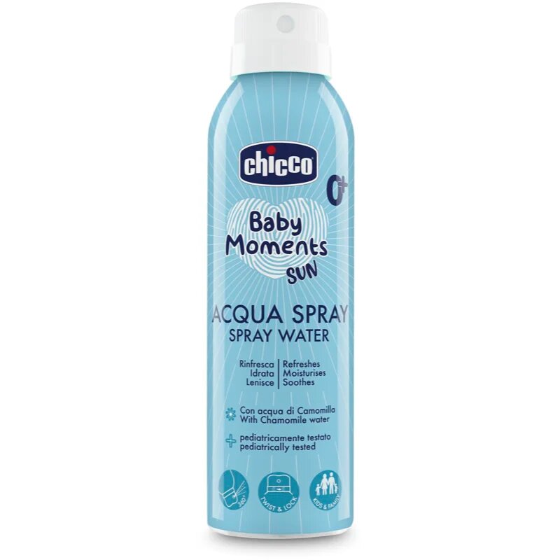 Chicco Baby Moments Acqua Spray osvežilno pršilo za otroke 0m+ 150 ml
