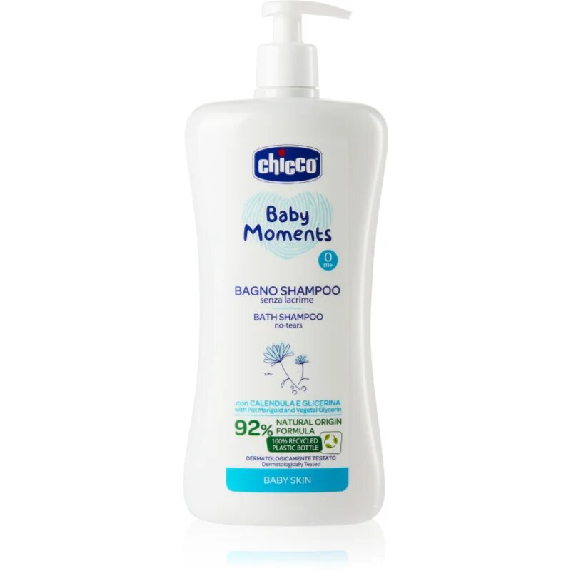 Chicco Baby Moments Bath Shampoo šampon za celotno telo za otroke od rojstva 0 m+ 750 ml